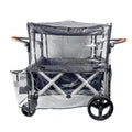 Big Size Rain Cover for Stroller, Mosquito Net for Trolley Cart, 2in1 Big Cover with Window for Picnic Camping Wagon Stroller Waterproof Windproof Accessories (Cart Not Included)