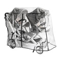 Double Stroller Rain Cover,Rain Cover for Double Tandem Stroller,Big Size Universal Rain and Wind Cover